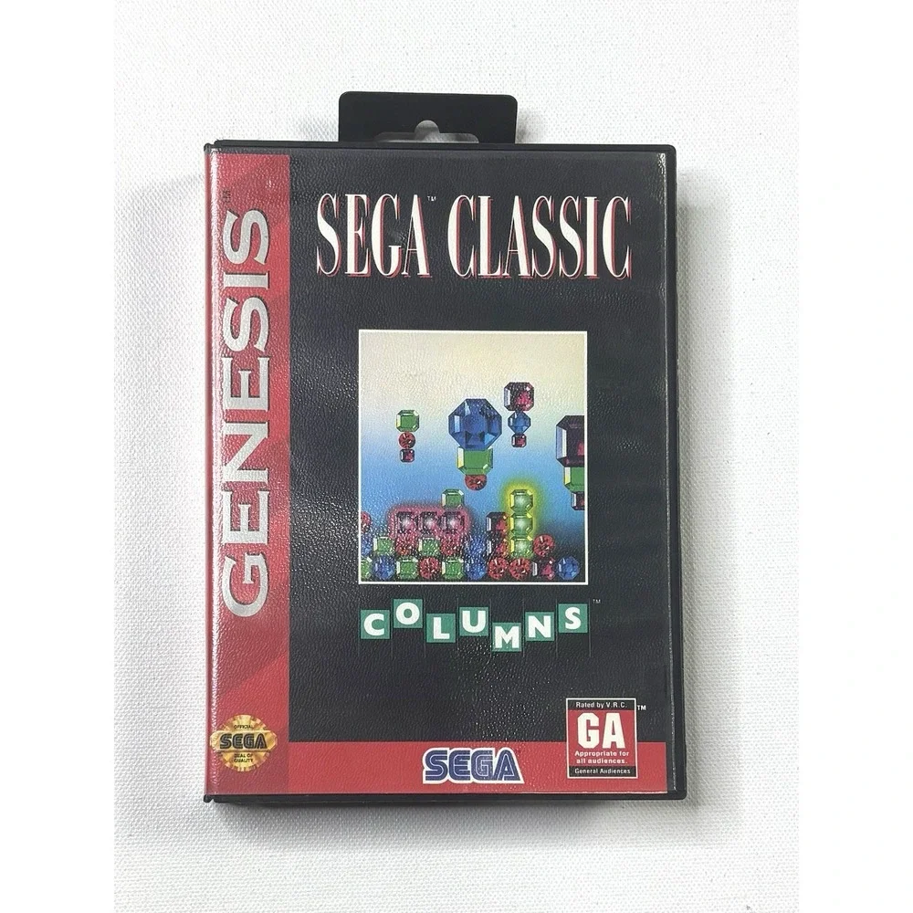 Columns Sega Genesis 1993 Video Game Vintage Sega Classic